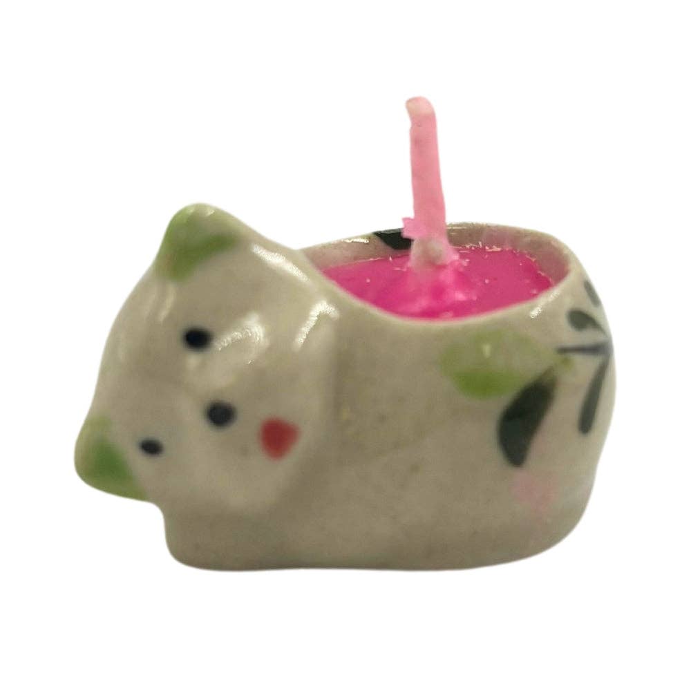 Mini Ceramic Cat Candles (10-Pack)