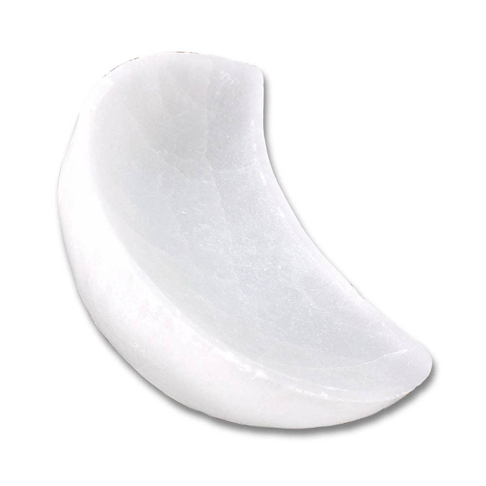 Selenite - Half Moon Trinket Holder