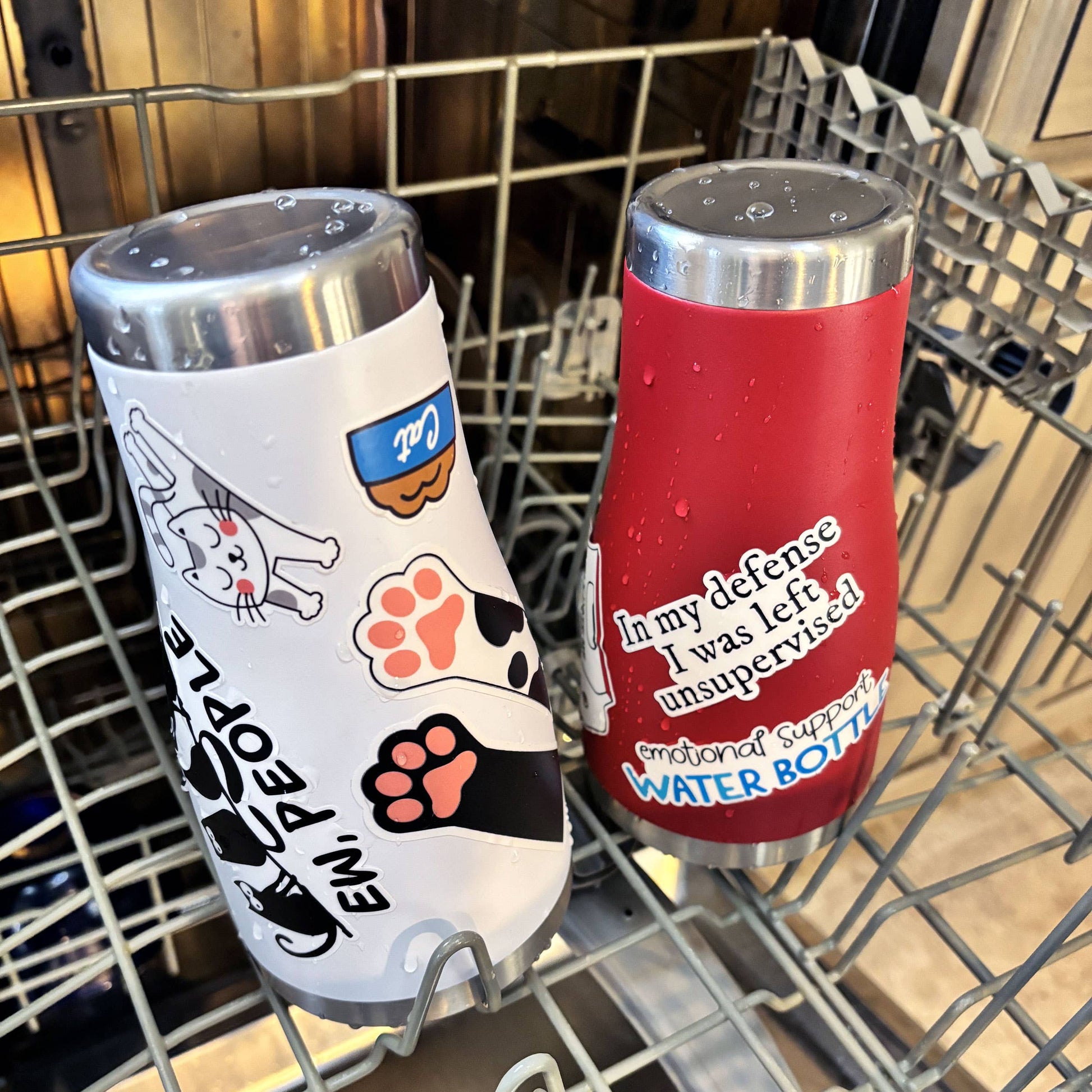 Cat Ew People Laptop, Water Bottle Sticker