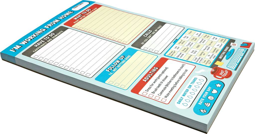 Note Pad I'm Working from Home Daily Planner Pad