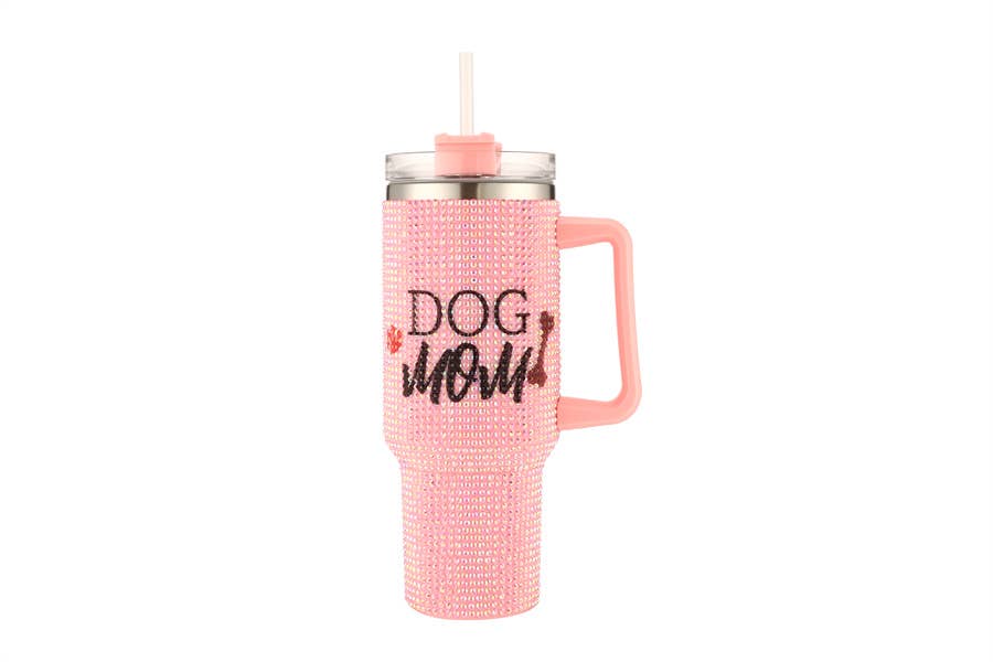 Ladies Blinged out DOG MOM Themed Tumbler Cup