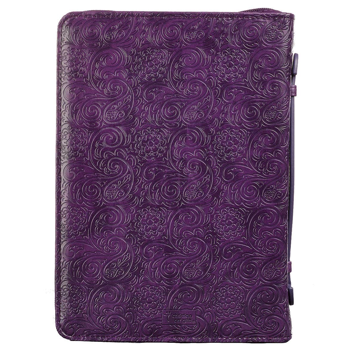 Bible Cover Fashion Purple Faith Heb. 11:1 LARGE