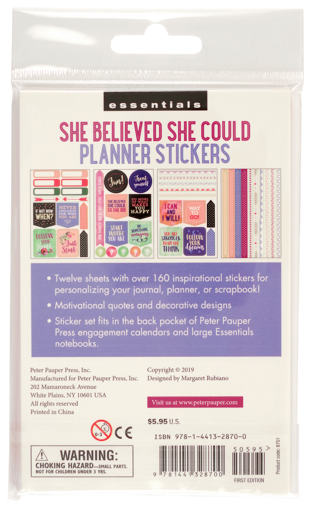 Essentials She Believed She Could Planner Stickers