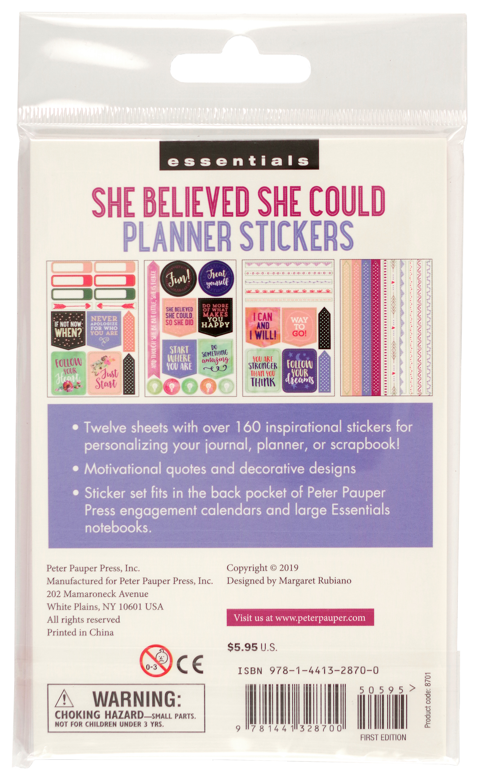 Essentials She Believed She Could Planner Stickers