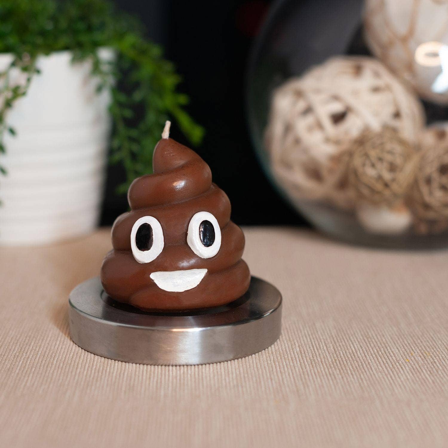 My Sh*T Doesn't Stink Poop Emoji Candle, Rose Scented