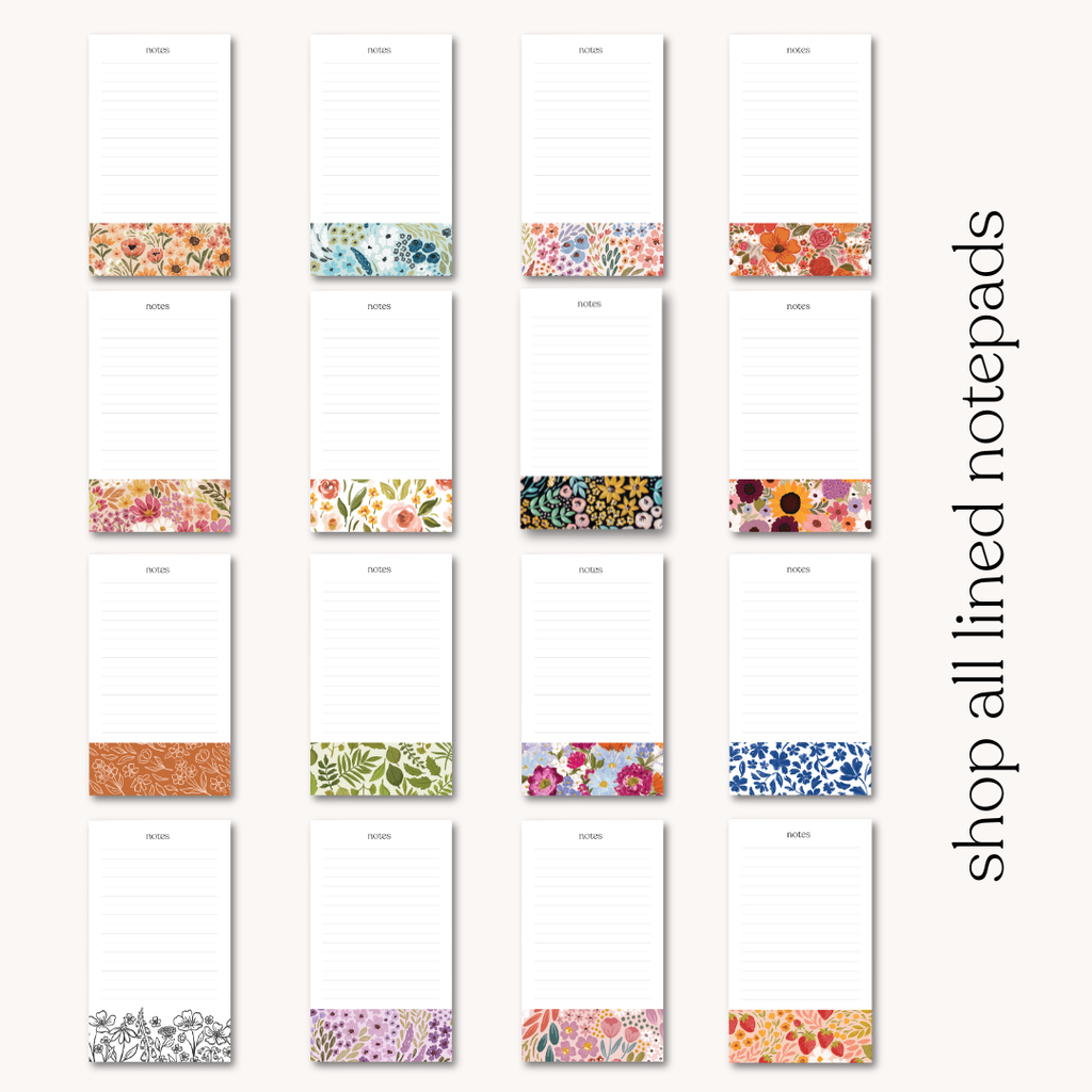 Terracotta Lined Notepad | Fall & Halloween