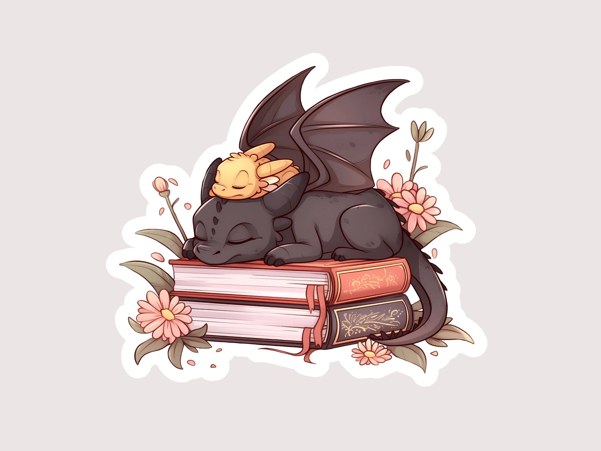Sleeping Dragons Sticker