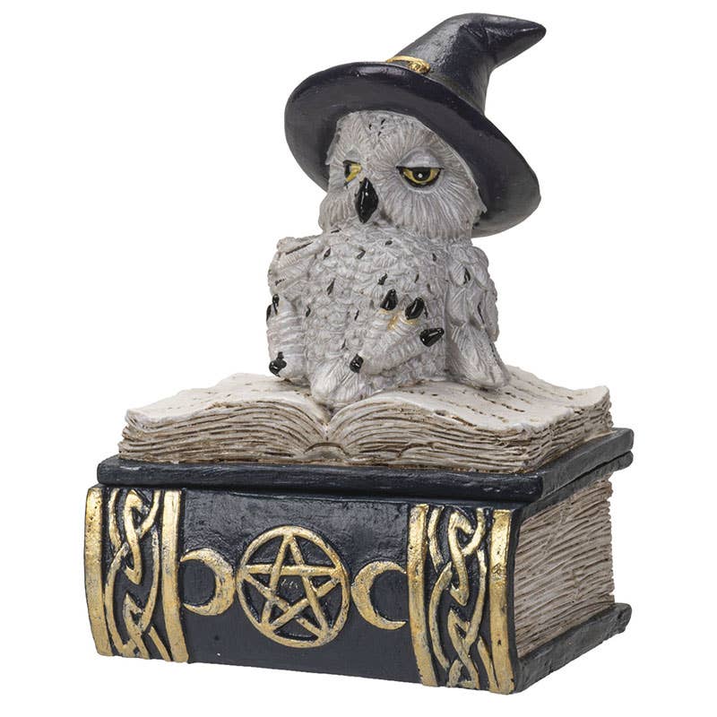 Owl on Spell Book Figurine