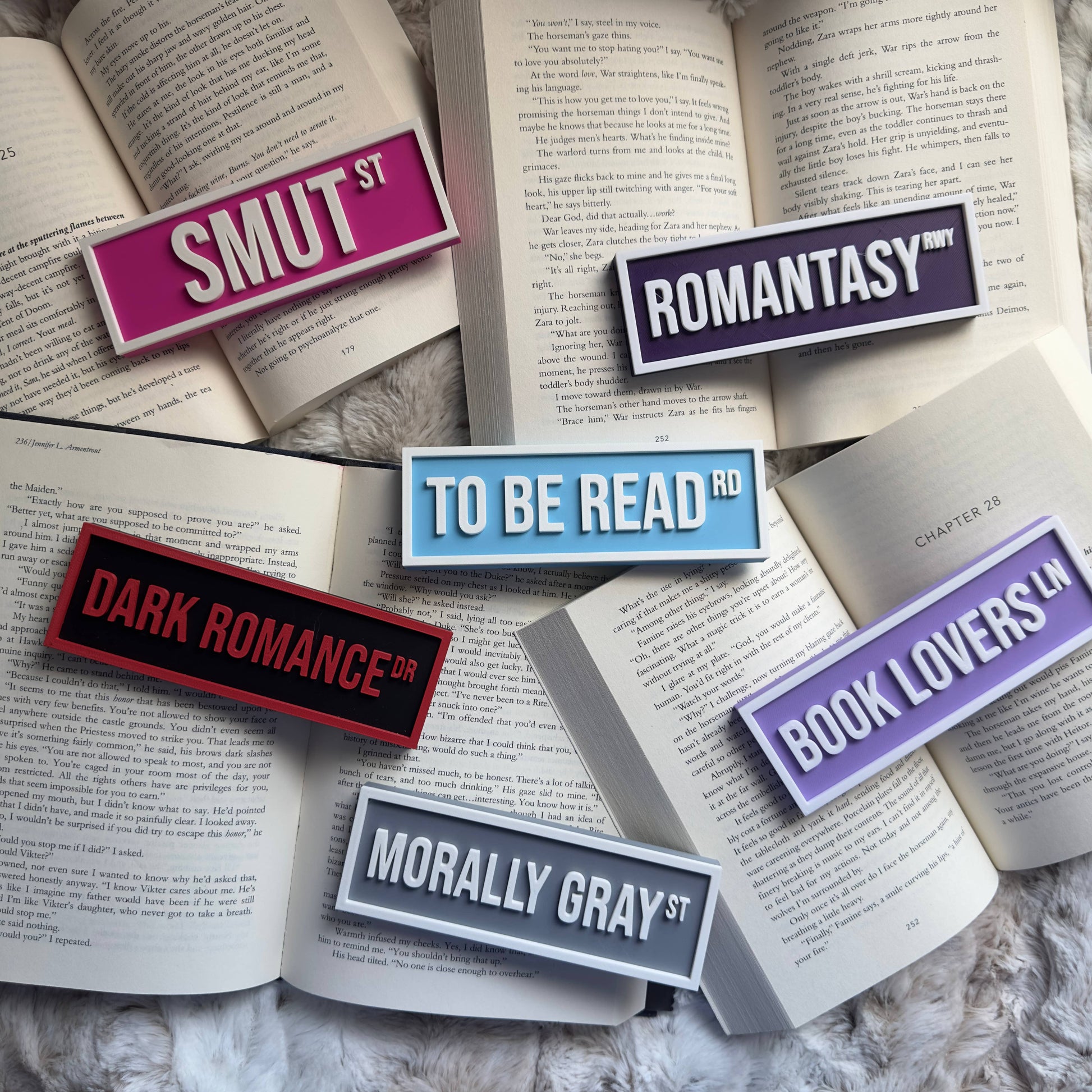 Romantasy Street Sign | Bookshelf Decor