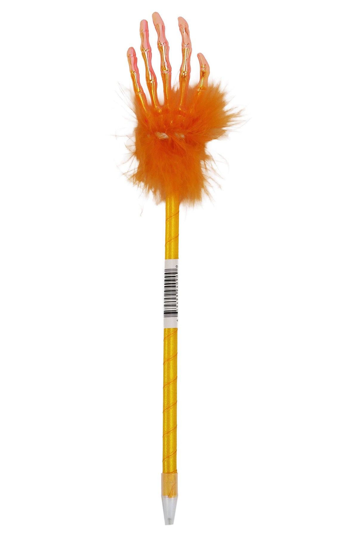 Skeleton Hands Metallic Feathered Pen - 12 Pcs
