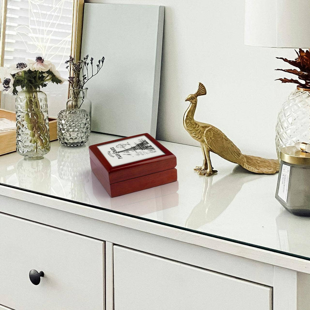 Paris vintage Eiffel tower, Jewelry Box