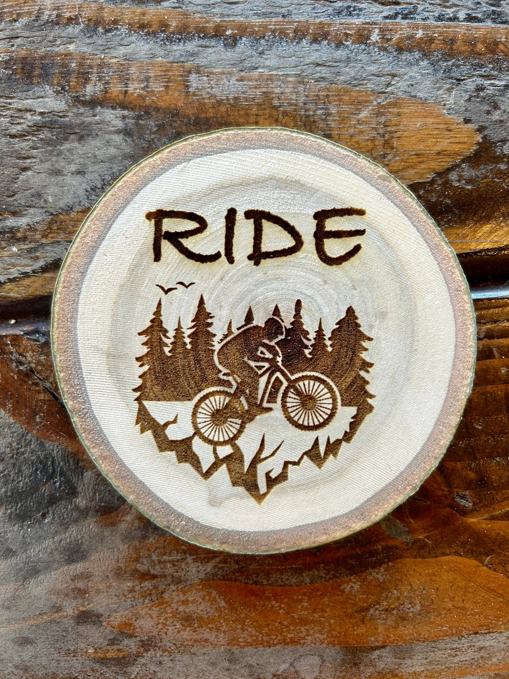 Ride Coaster, Mountain Biker Gift, Bike Shop, Biking