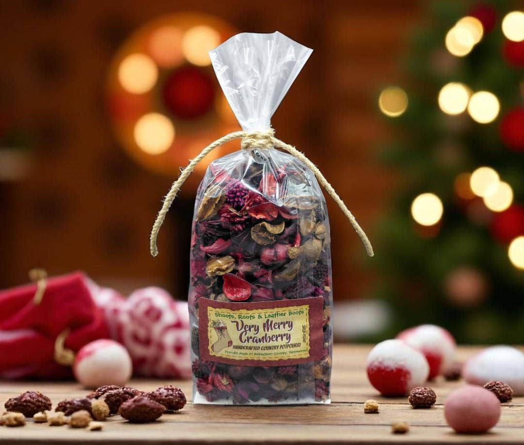 Very Merry Cranberry Handcrafted Country Potpourri.