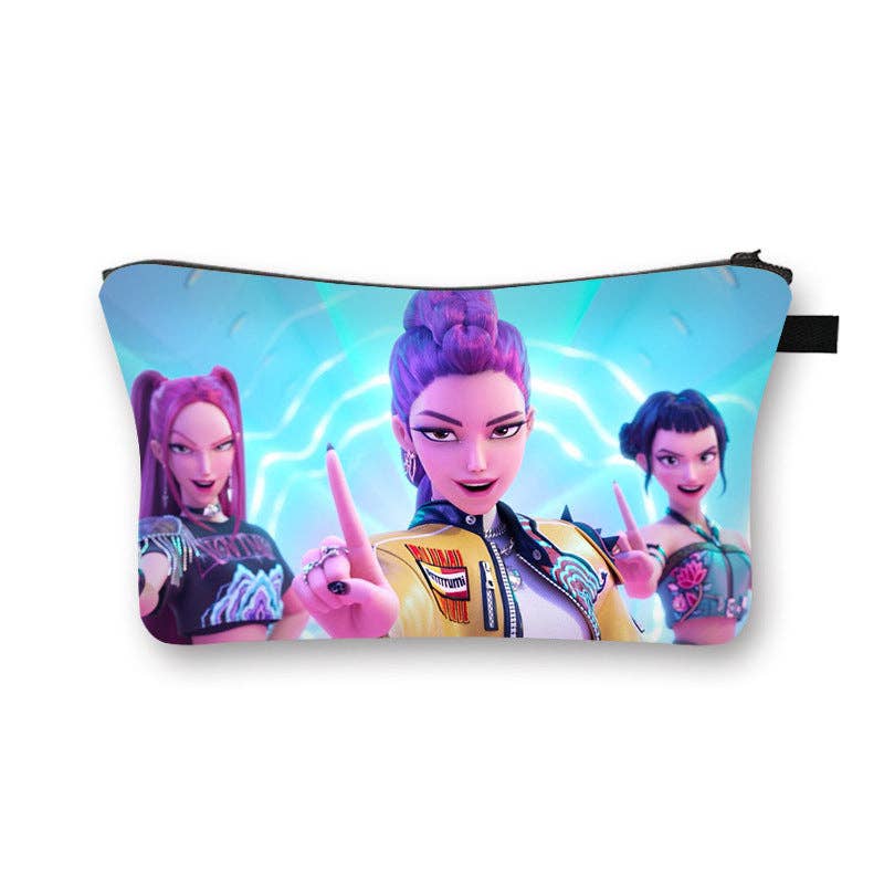 KPOP demon hunters cosmetic bag portable toiletry bag