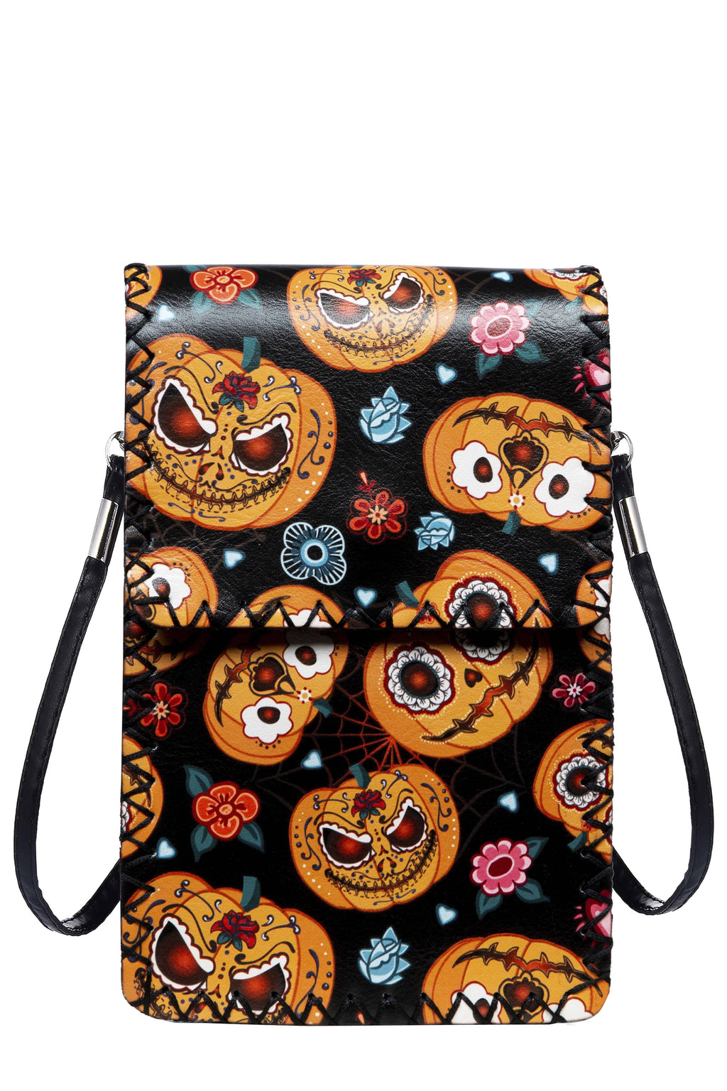 Halloween Pumpkin Printed Crossbody HB0580 - NO.184BK