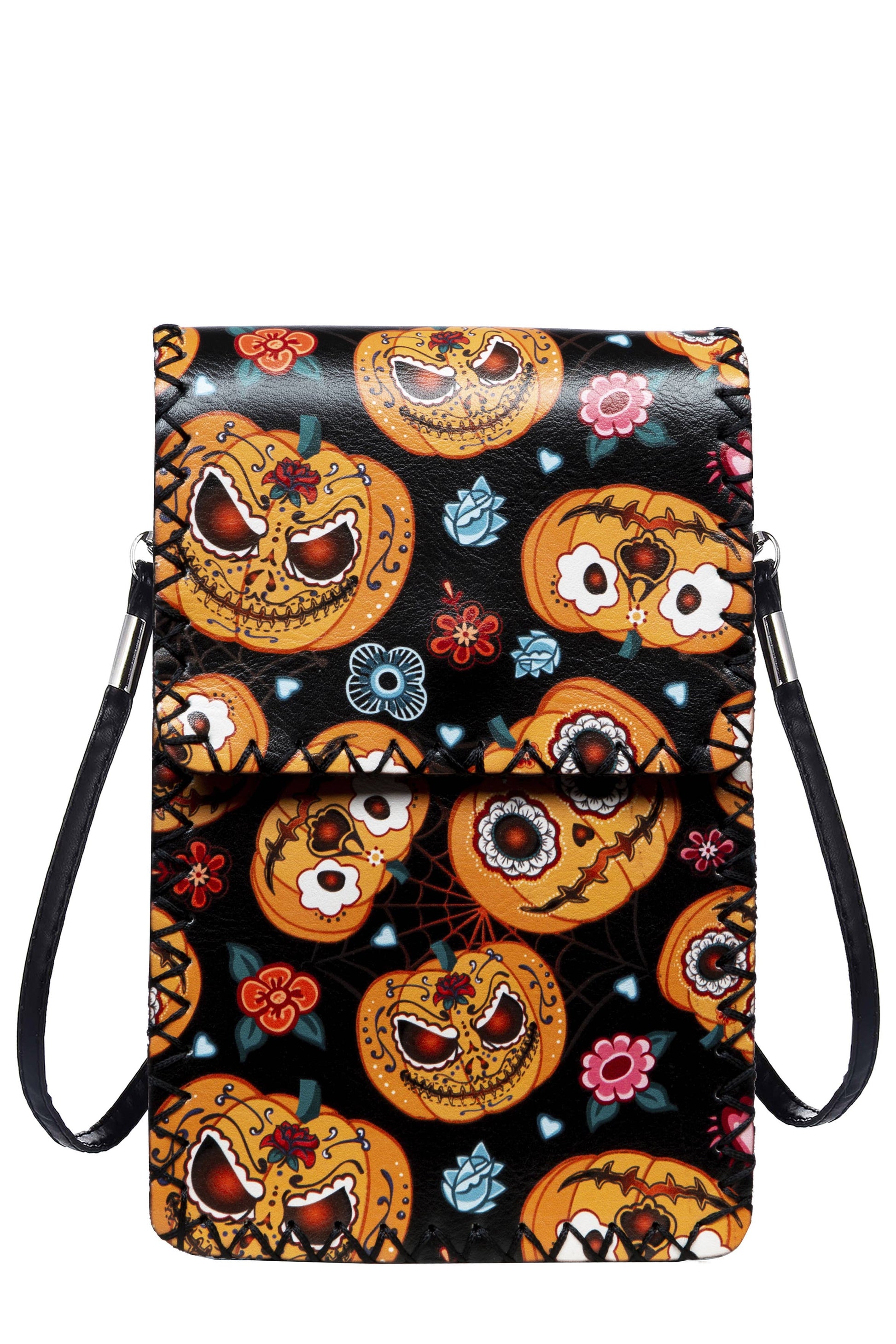 Halloween Pumpkin Printed Crossbody HB0580 - NO.184BK