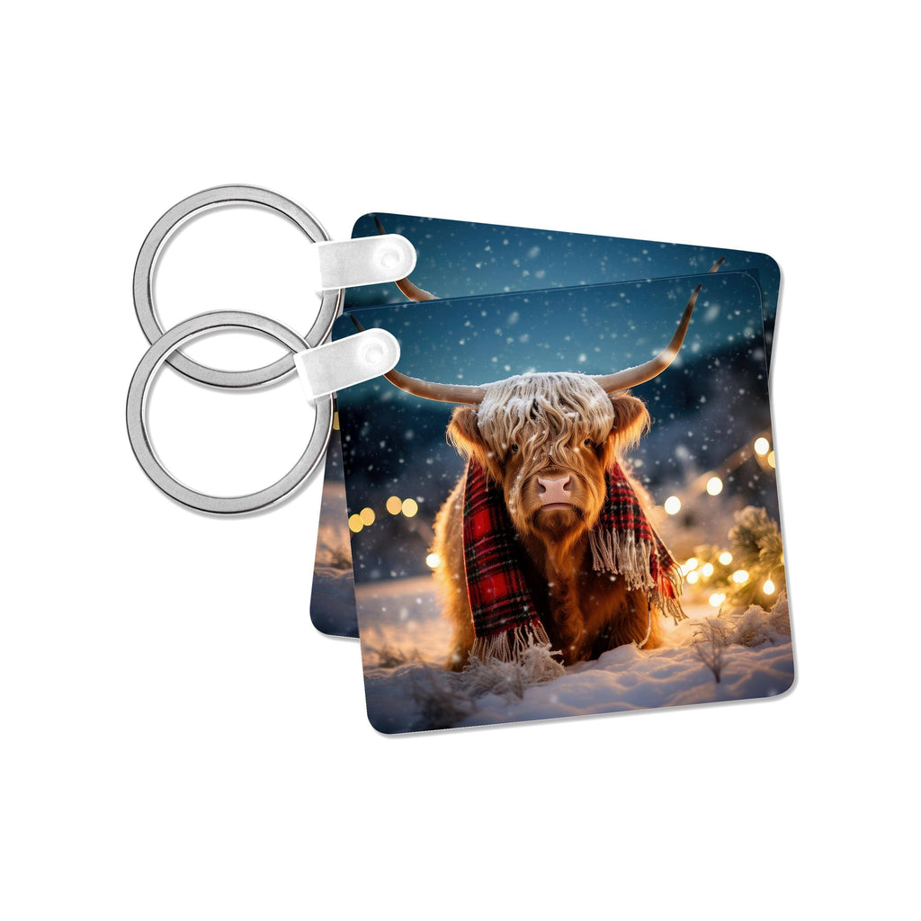 Highland cow, Key Chain
