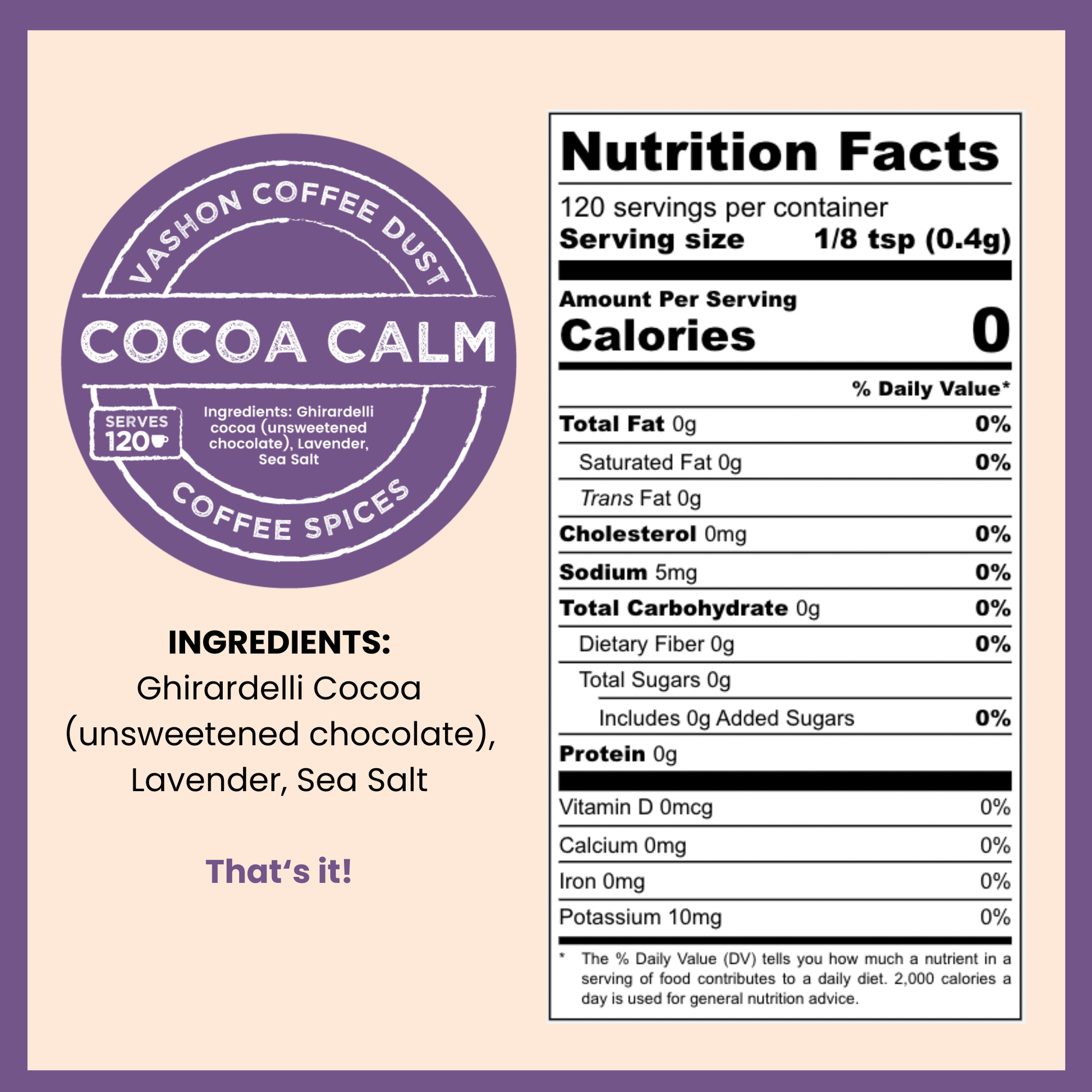 Cocoa Calm (cocoa, lavender...)