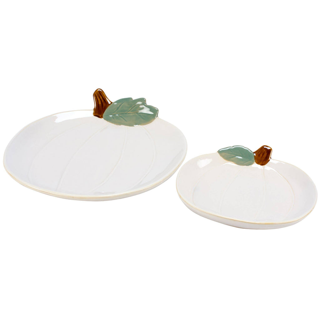 White Pumpkins Plate Set