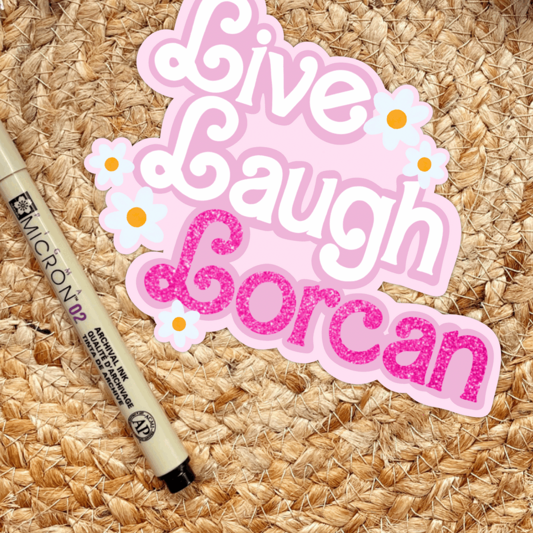 Throne of Glass Live Laugh Lorcan Sticker