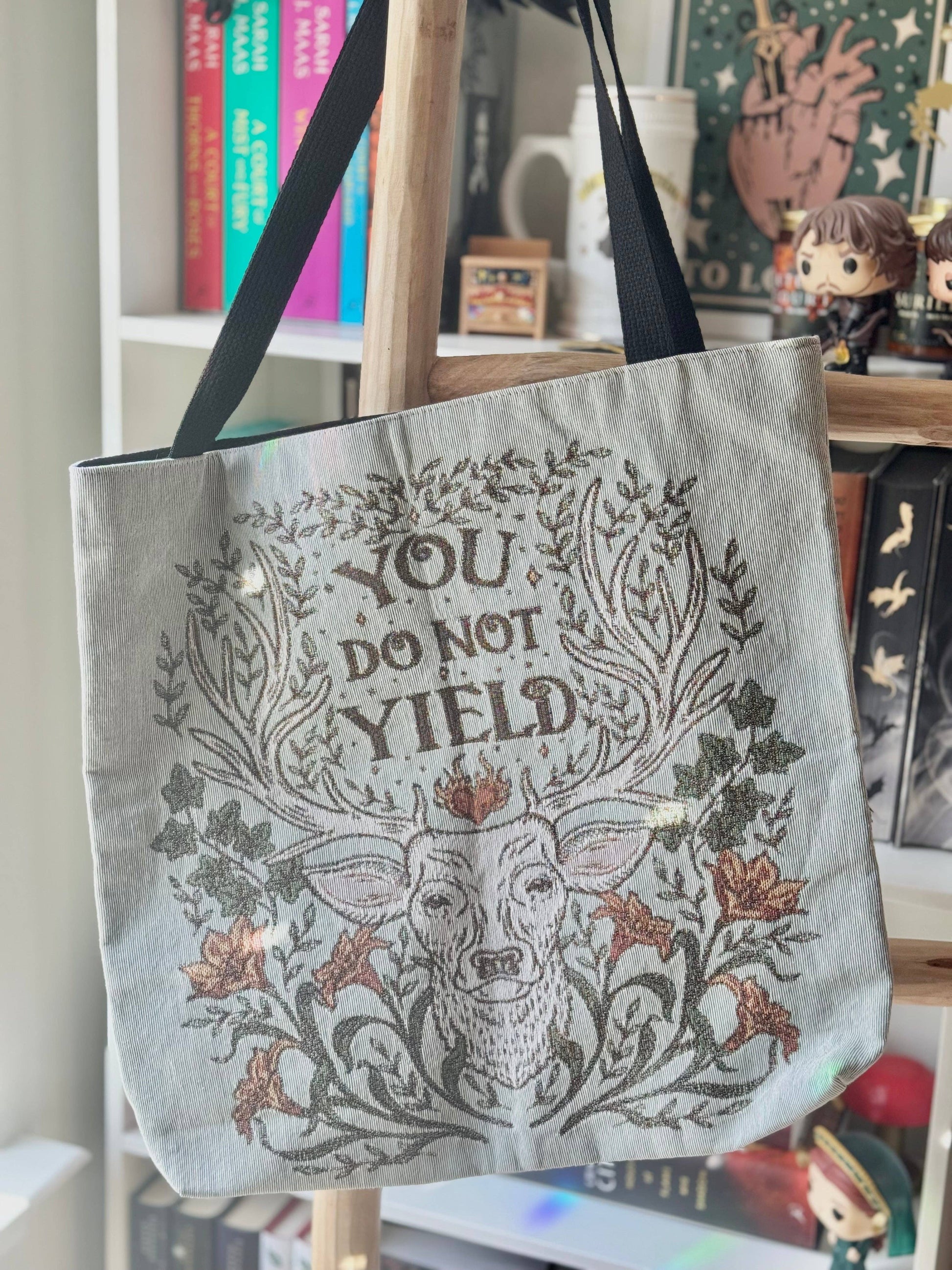 You Do Not Yield TOG Woven Tote Bag, Officially Licensed Sarah J Maas