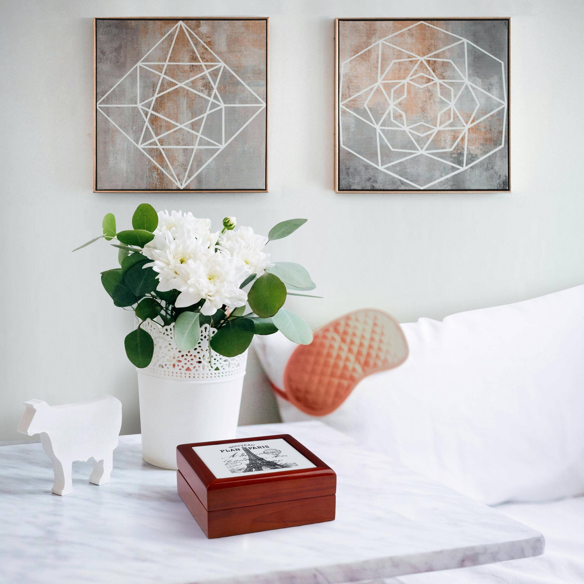 Paris vintage Eiffel tower, Jewelry Box