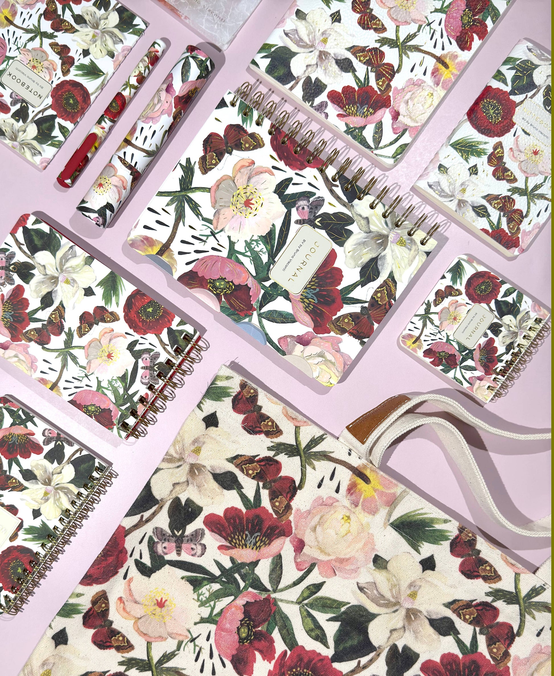 A6 Passport Notebook - Peonies