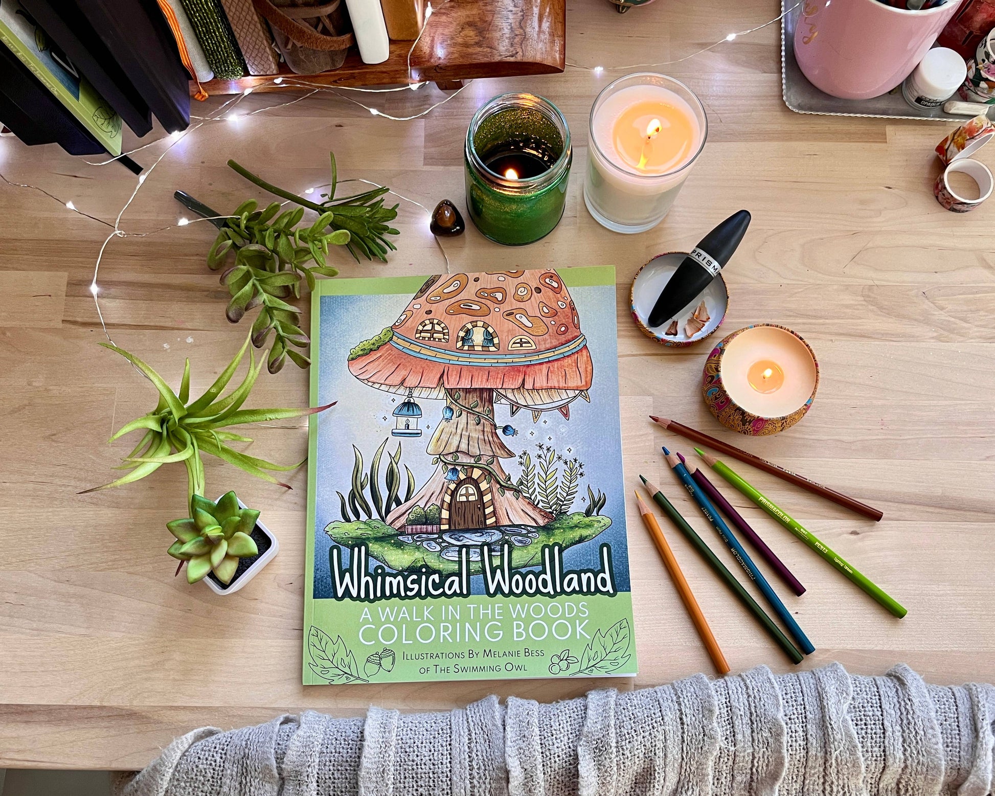 Whimsical Woodland Coloring Book For Adults + Teens