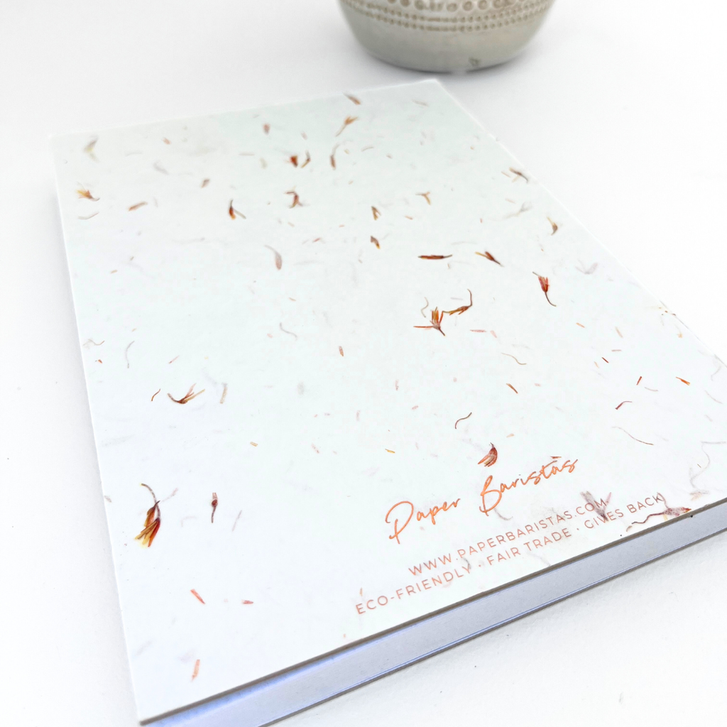 Journal Notebook Planner | Dot Grid Lined Petal Seed Paper