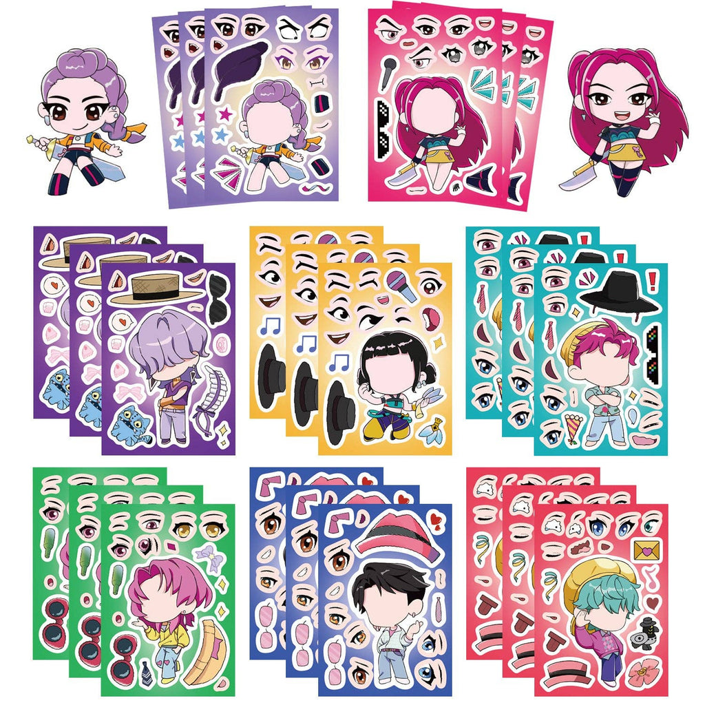 Kpop Demon Hunters DIY Puzzle Sticker-8sheets