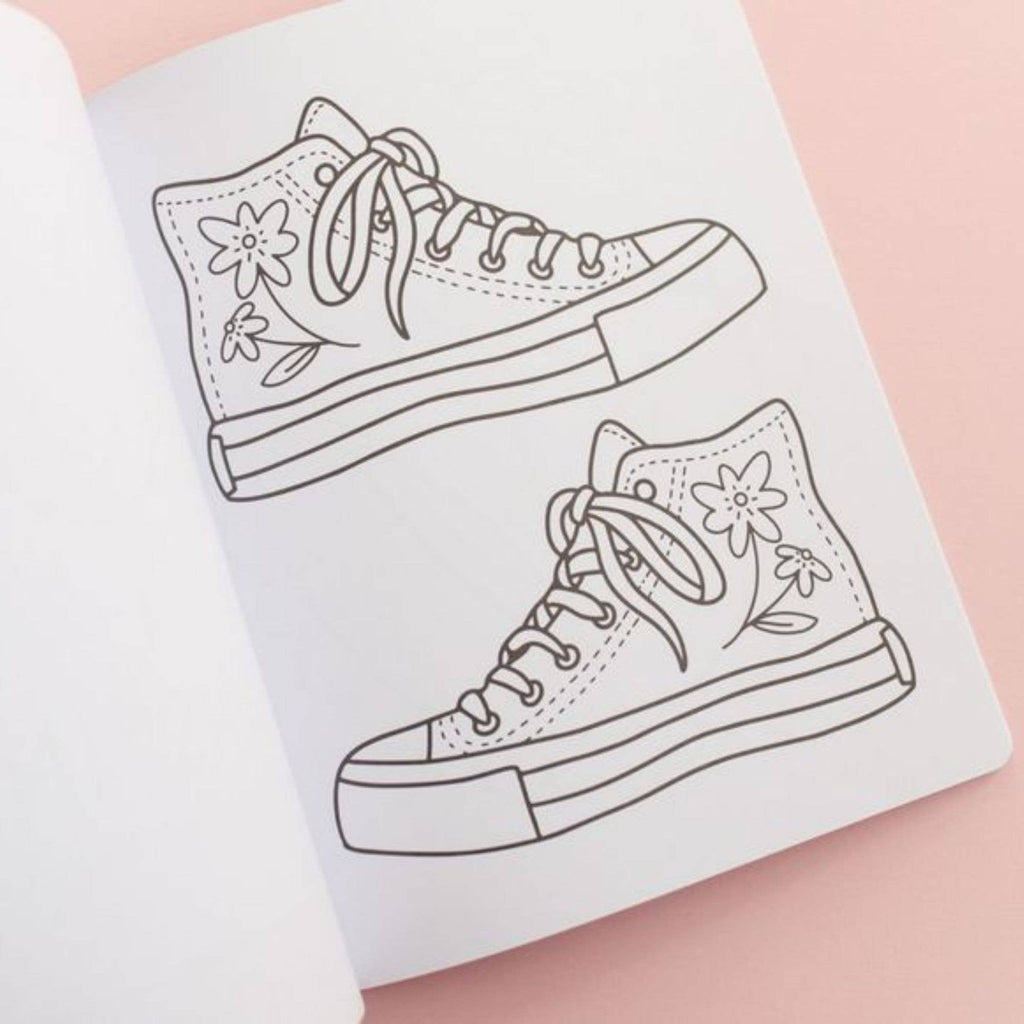 Bows & Blooms Coloring Book