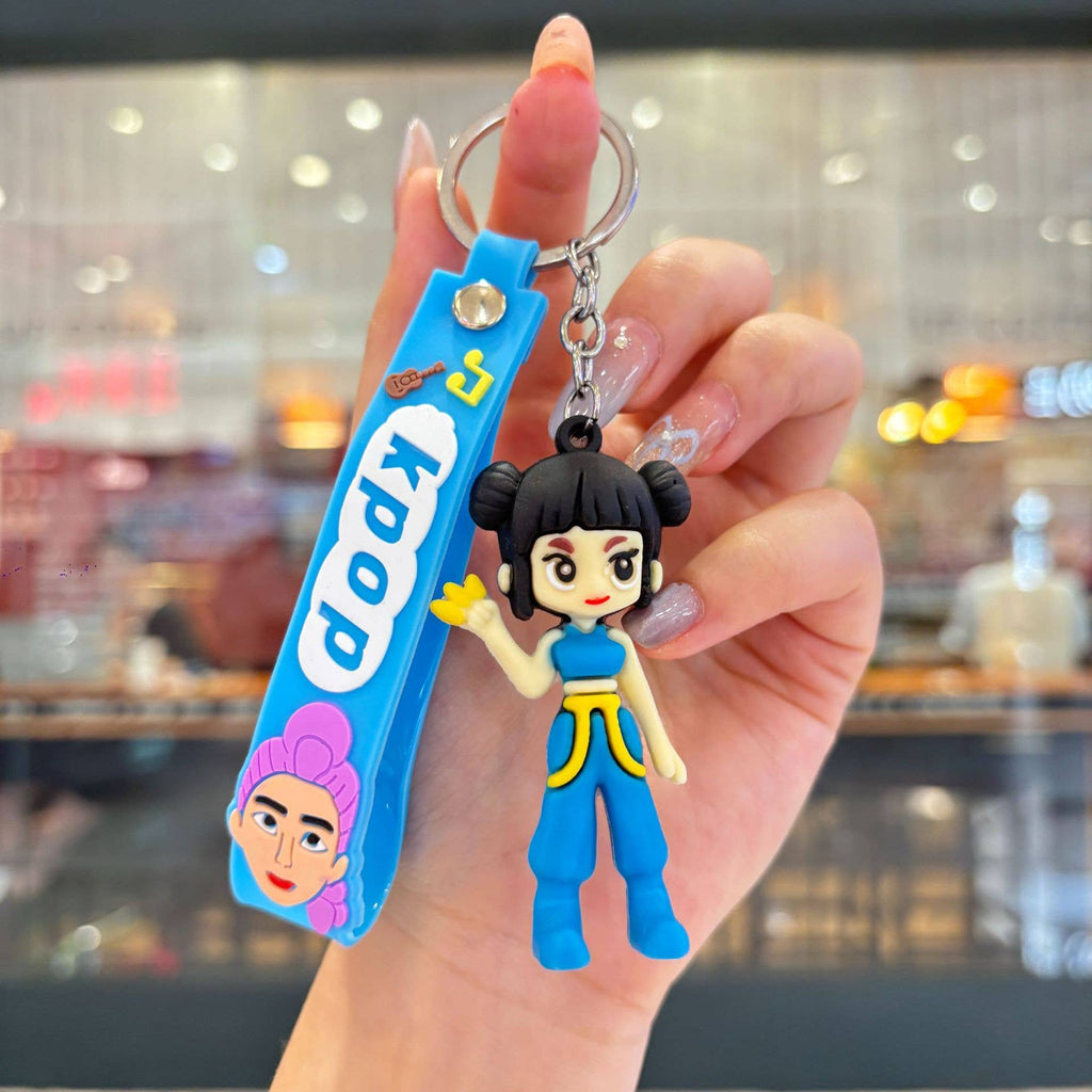 KPOP demon hunters silicone keychain