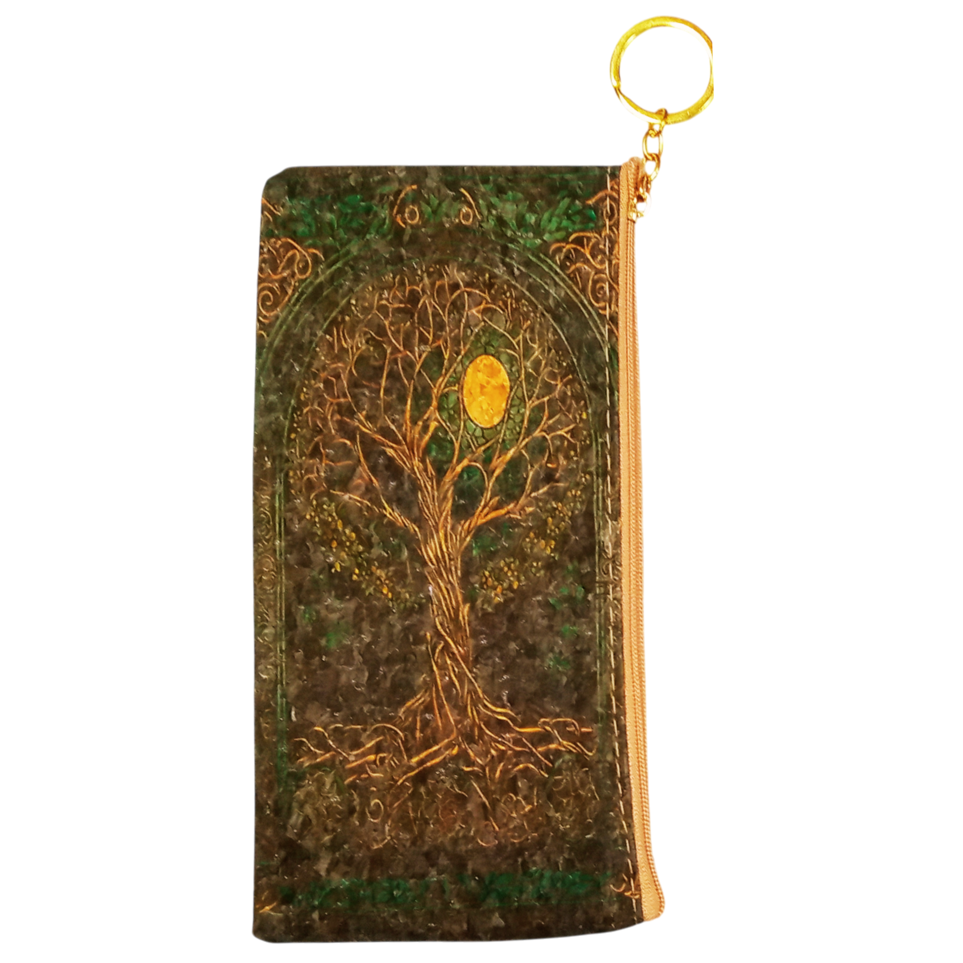 Tree of Life Printed Cork Journal with Pencil Bag