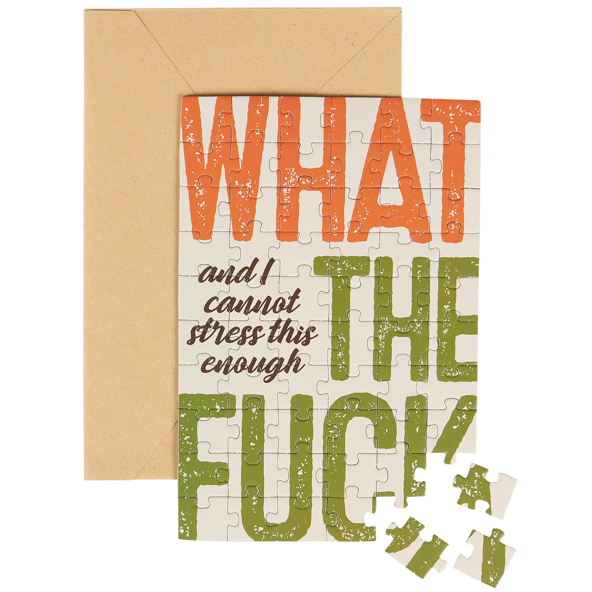 Cannot Stress Puzzle Card