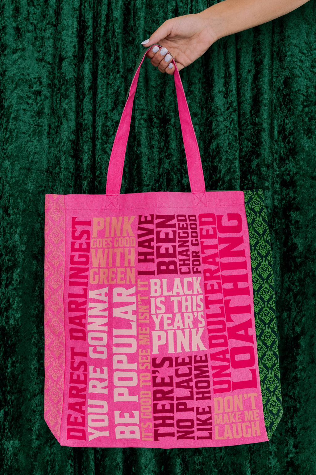Canvas Tote, Wicked Word Cloud