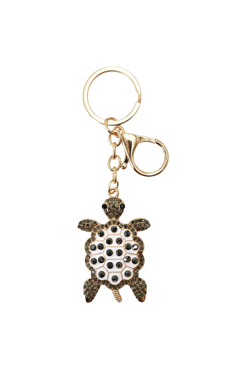 Colorful Turtle Enamel Bling Rhinestone Key Chain