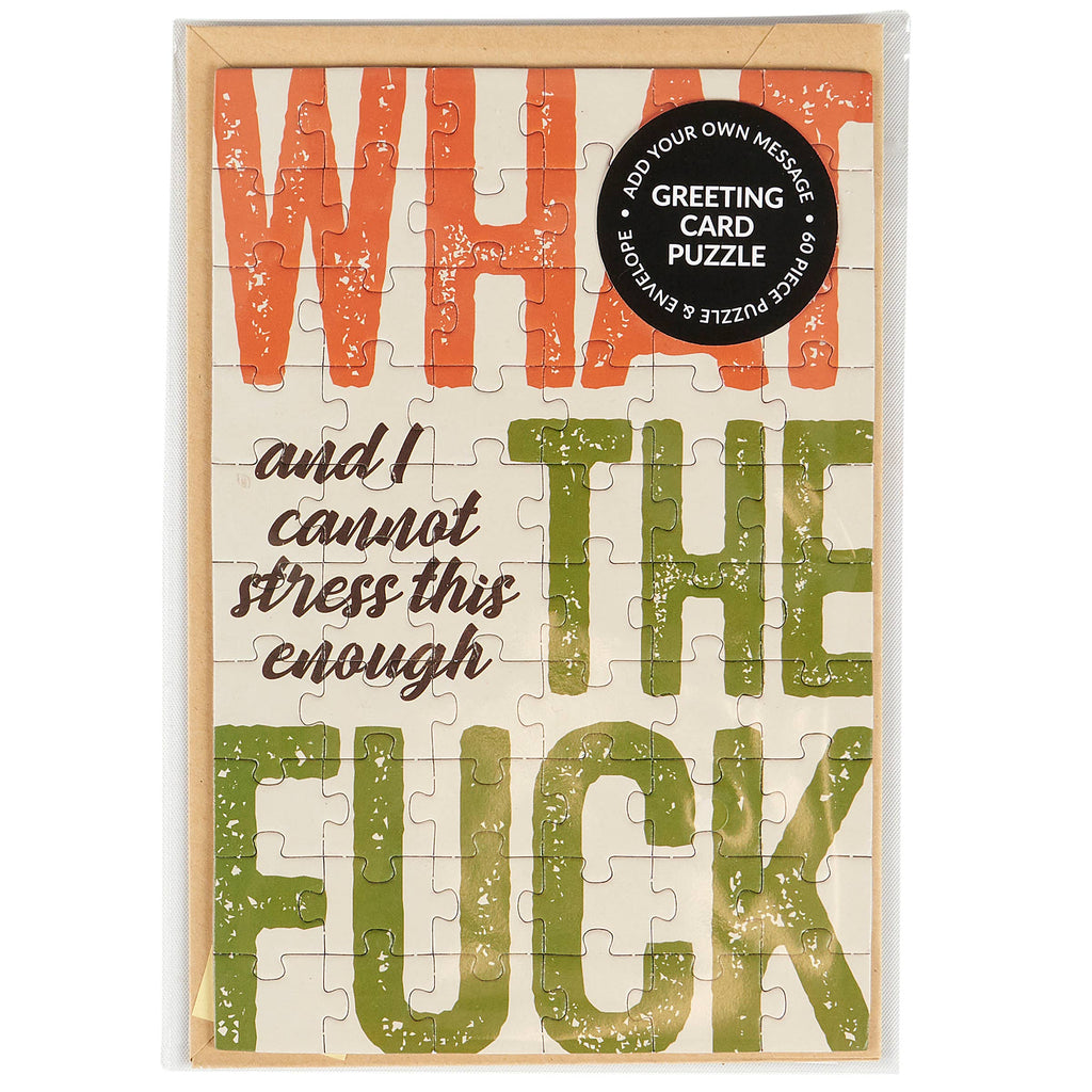 Cannot Stress Puzzle Card