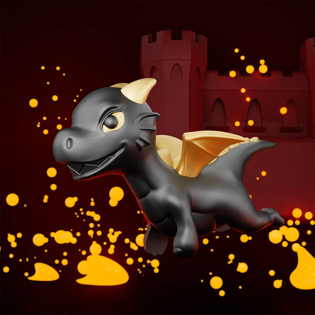 BLACK DRAGON KEYRING