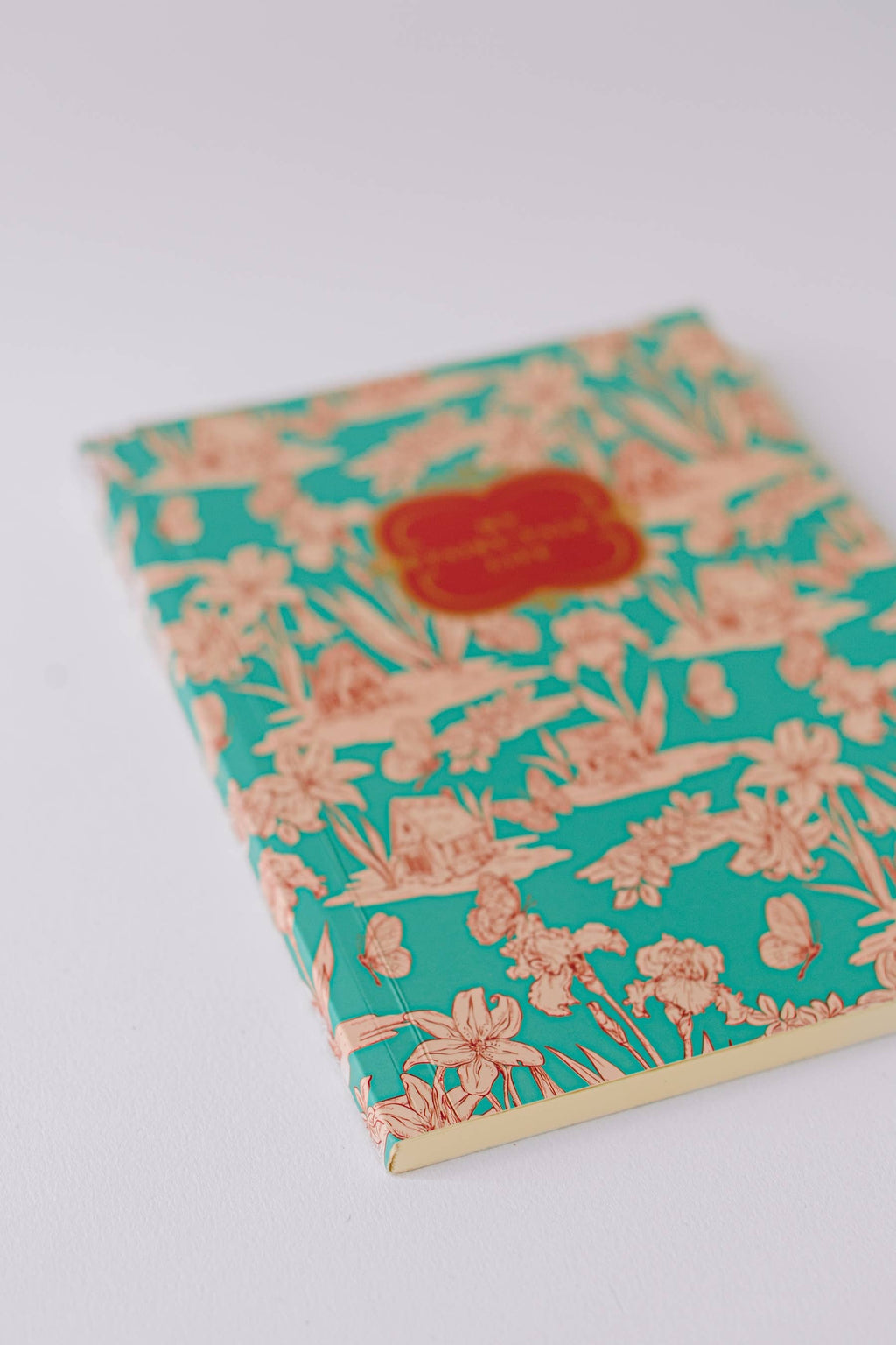 Fairy House Toile Softcover Notebook - Blue