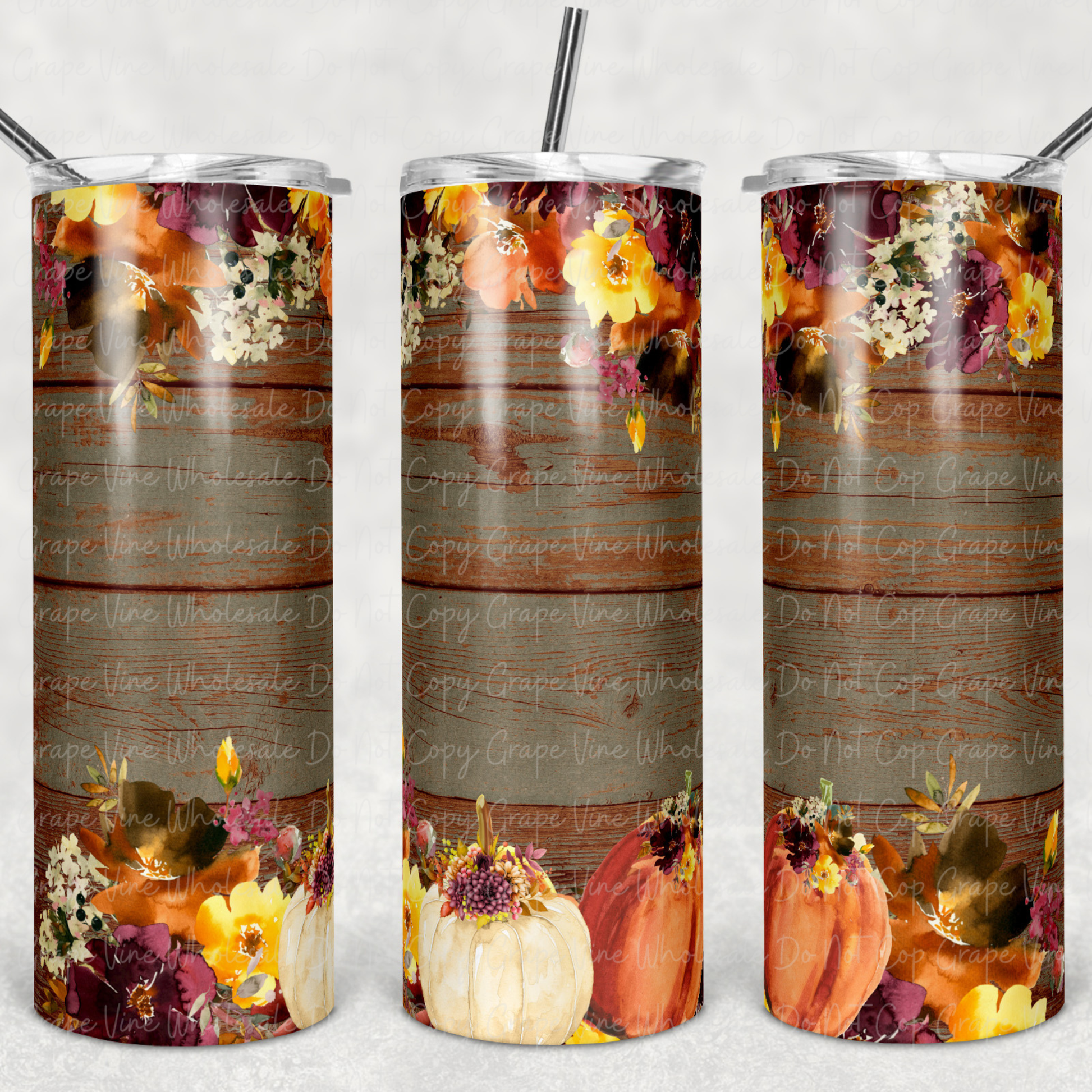 Fall Pumpkins 20oz Tumbler