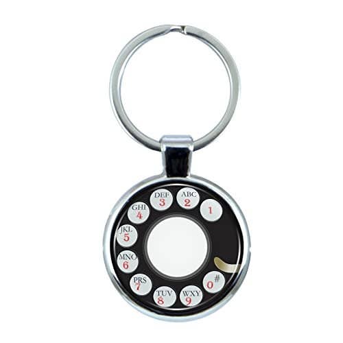 Old Fashion Rotary Phone Keychain