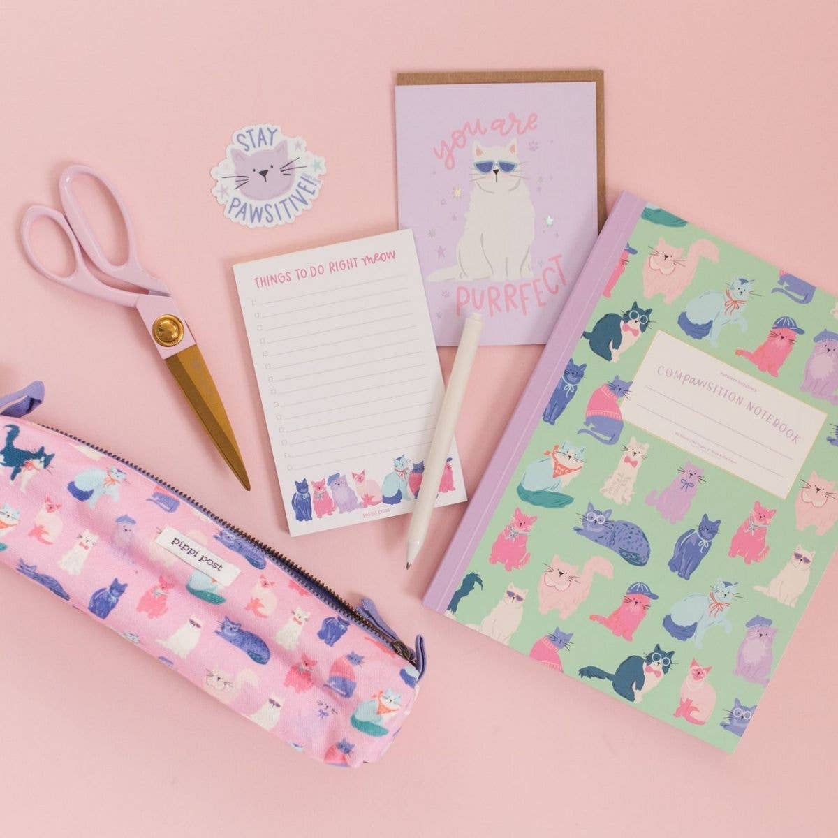 Things To Do Right Meow Cool Cats 4x6 To Do Notepad