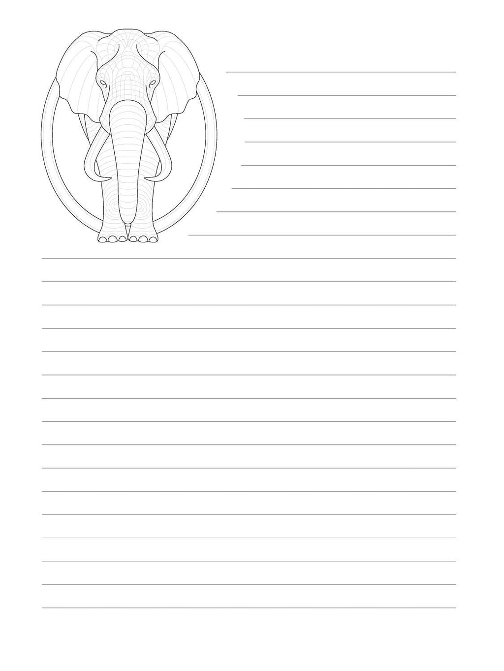 TangleEasy Lined Journal Elephant