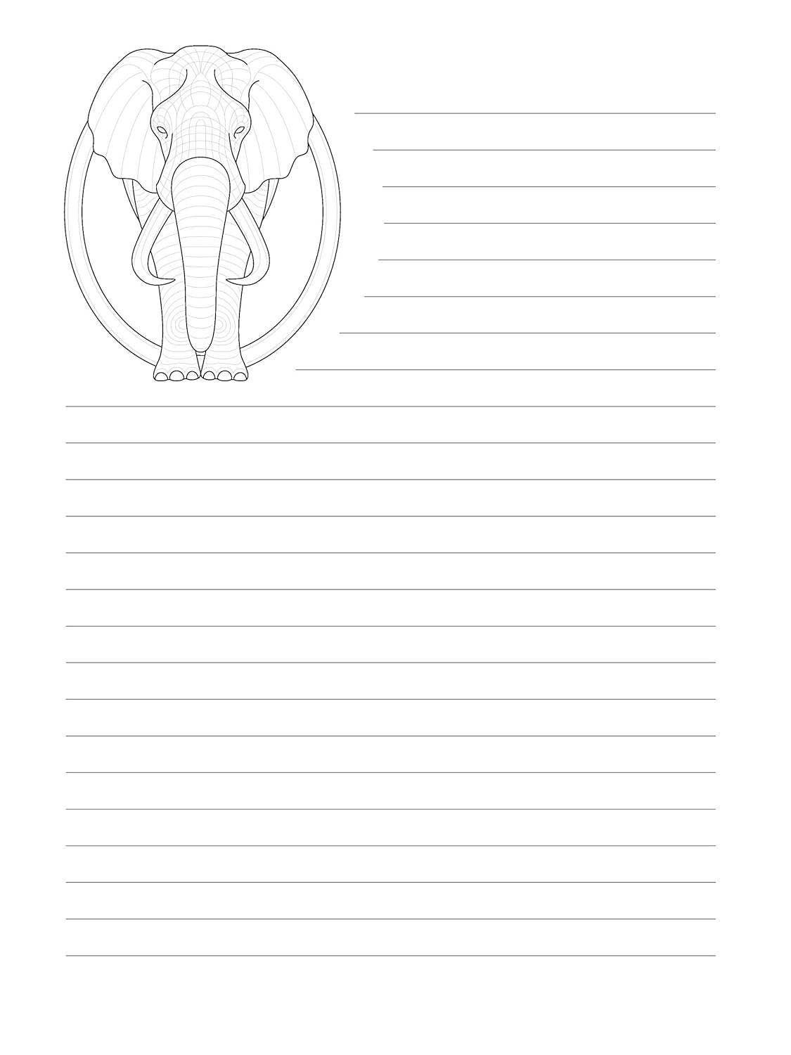TangleEasy Lined Journal Elephant