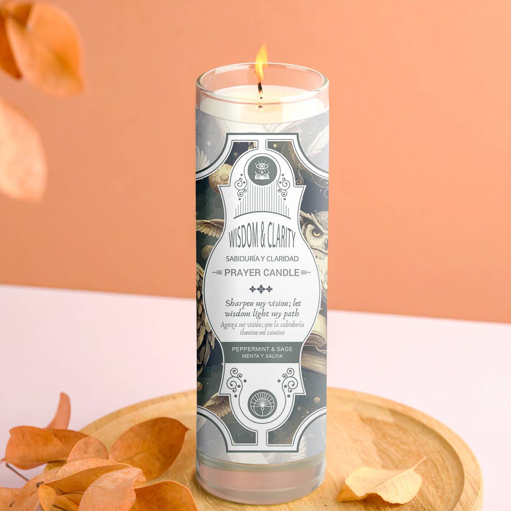 Wisdom And Clarity Prayer Candle 8" (9.5 oz)
