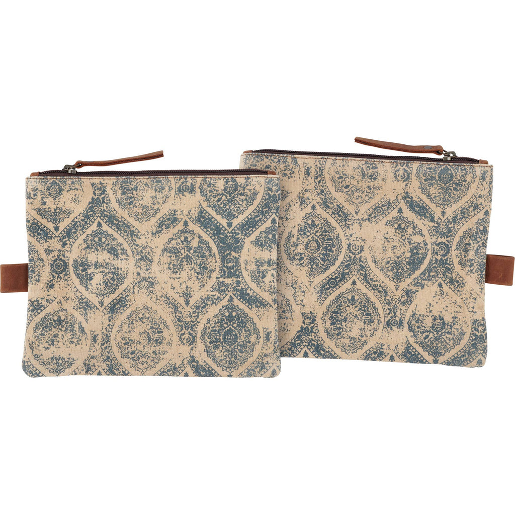 Indigo Zipper Pouch