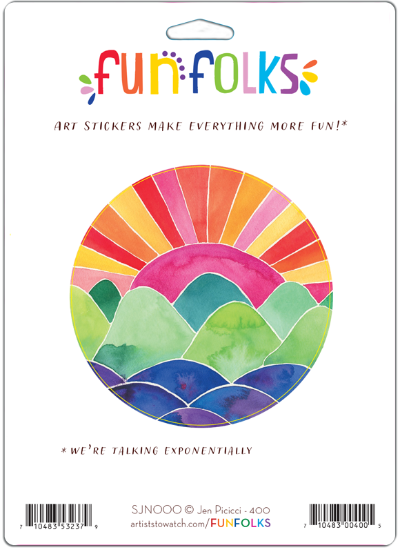 ALL THERE SUNRISE - VINYL STICKER