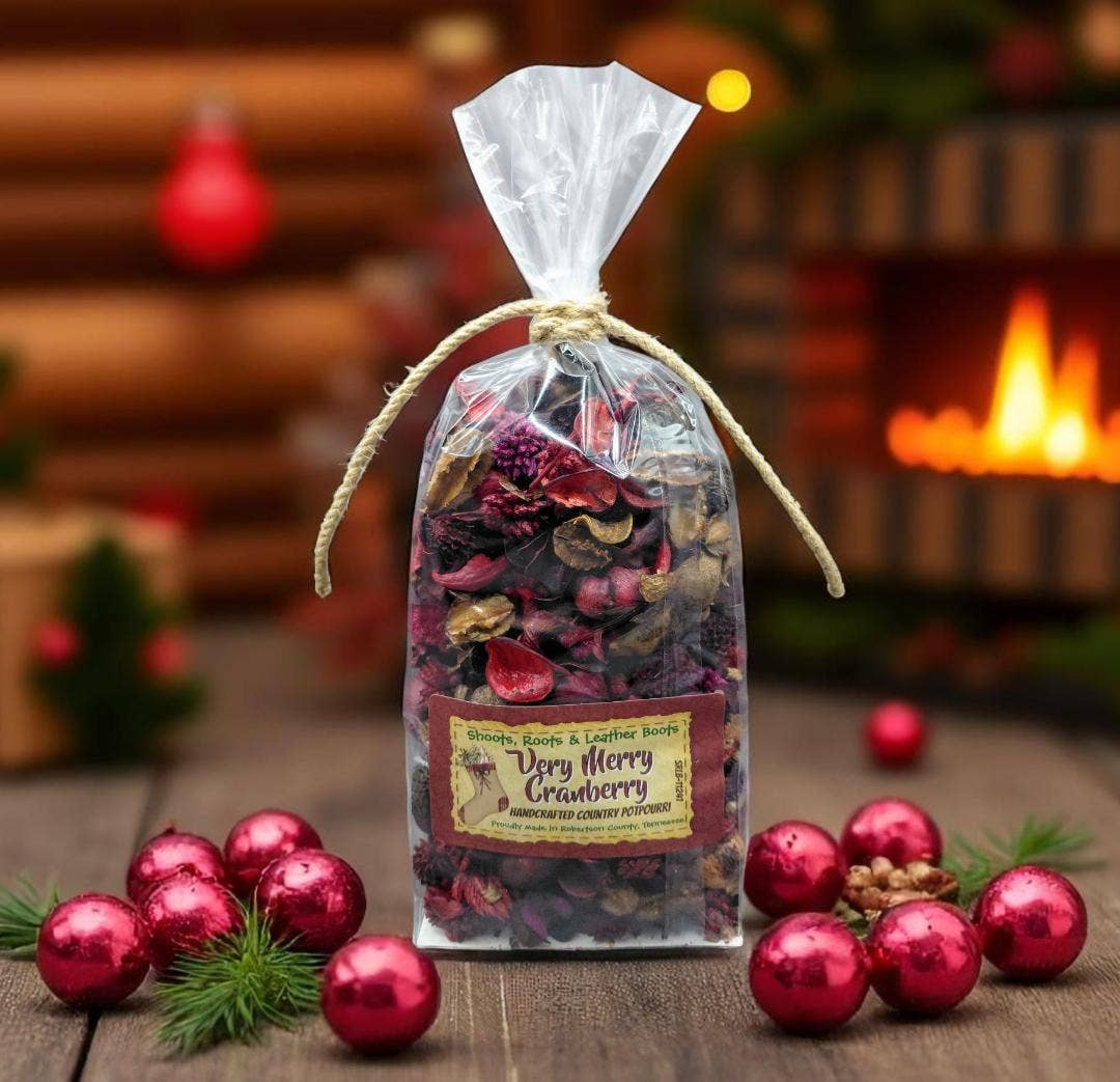 Very Merry Cranberry Handcrafted Country Potpourri.