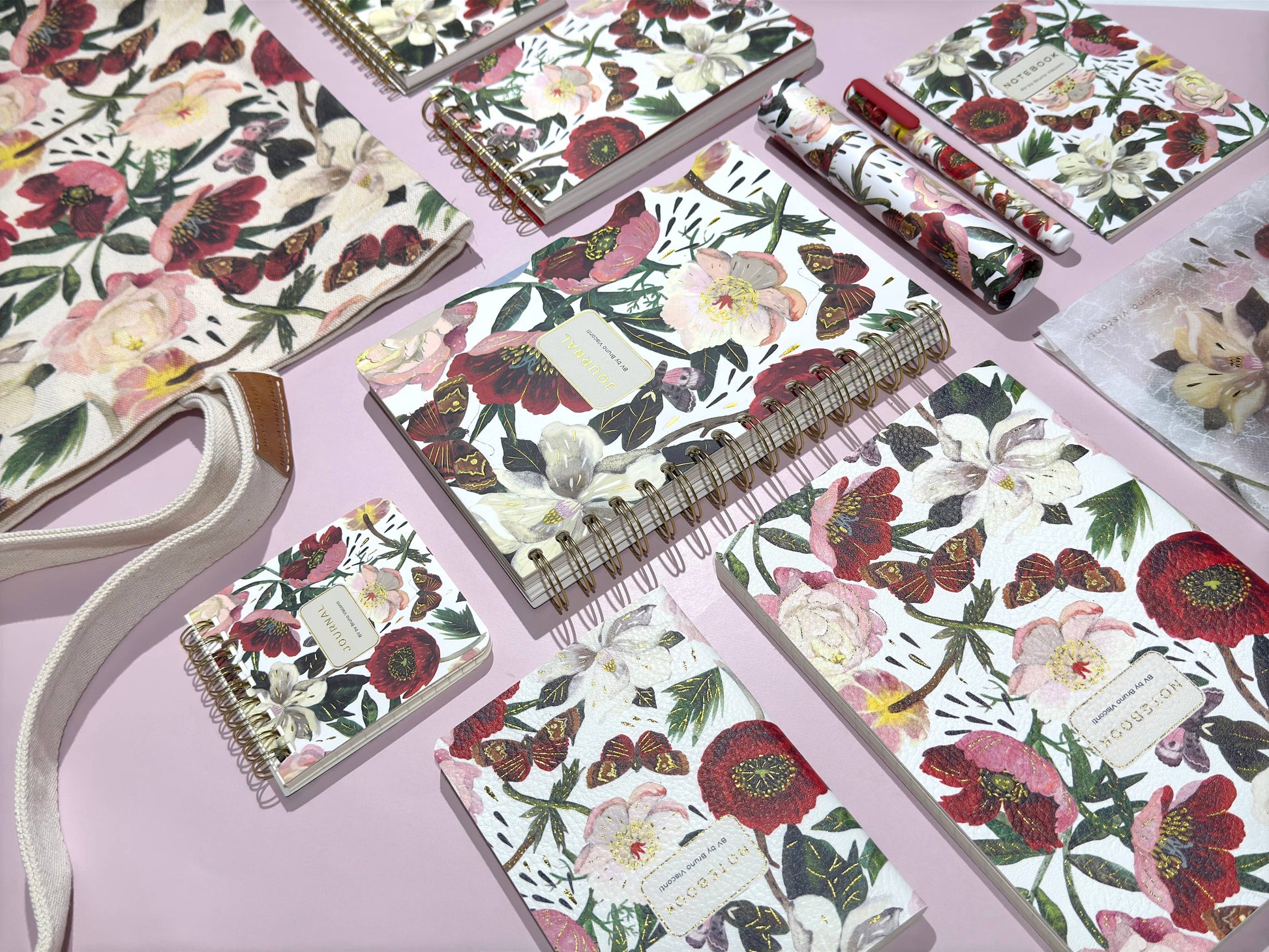 A6 Passport Notebook - Peonies