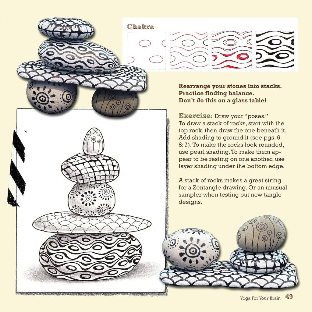 Yoga for Your Brain -A Zentangle Workout-60+ Tangle Patterns